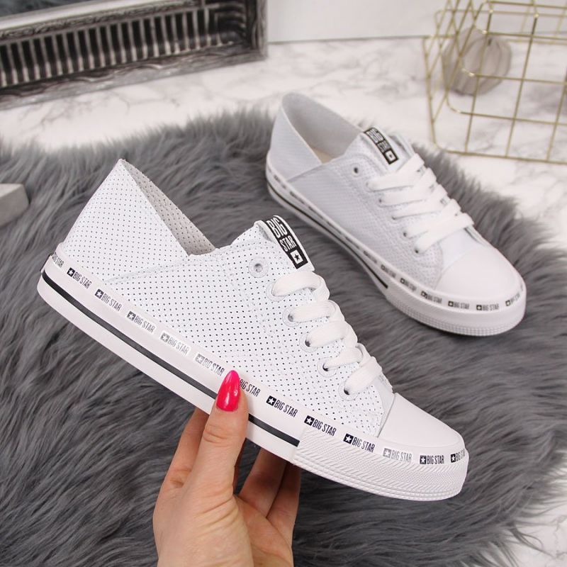 Big Star W FF274024 openwork low sneakers white Footwear/Lifestyle/Big Star Your Sports Performance