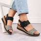 Leather wedge sandals Remonte W RKR646 Footwear/Lifestyle/Rieker Your Sports Performance