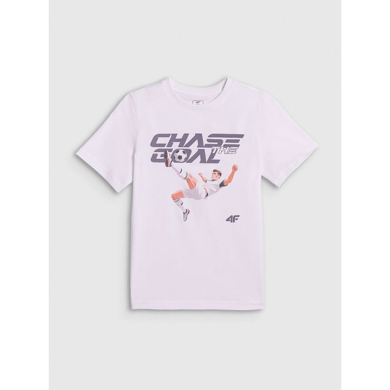 Boys' Regular-Fit Graphic T-Shirt 4F 4FJRAW26TTSHM4629-10S