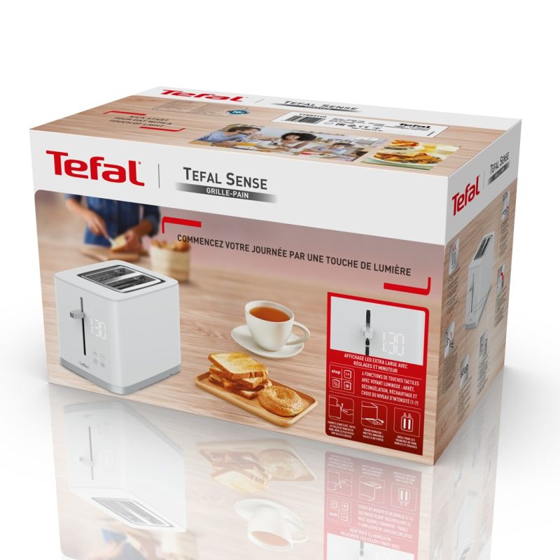 Tefal Sense TT6931 2-Slice Toaster, 850W, White AGD - Produkty/Tostery Your Sports Performance