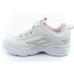 Fila Skye V children's sports shoes for girls with velcro, white