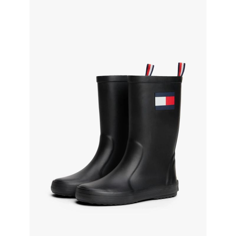 Tommy Hilfiger rain boots FLAG RAIN BOOT T3XC-33923-0047999 BLACK To be categorized Your Sports Performance