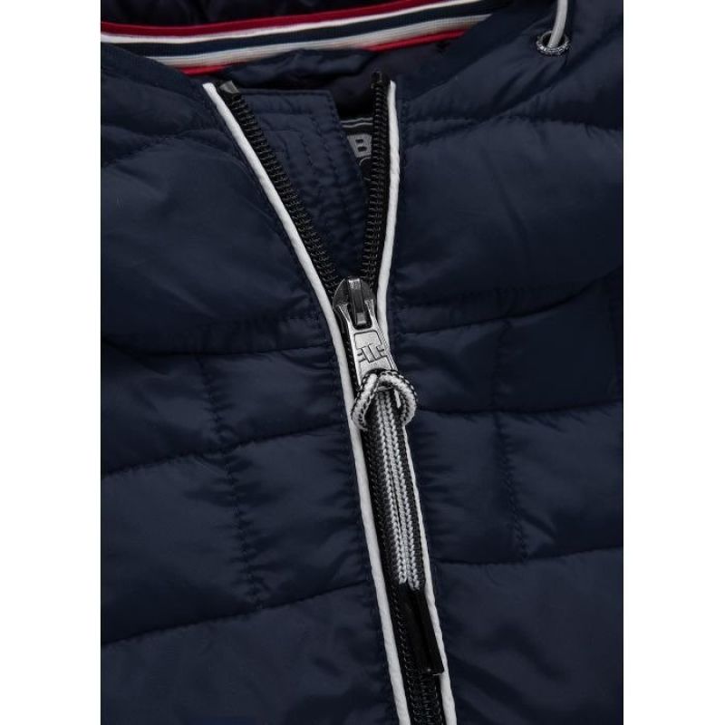 Pit Bull West Coast Padded Seacoast Men's Winter Jacket Navy Blue with Hood Odzież/Odzież na co dzień Your Sports Performance