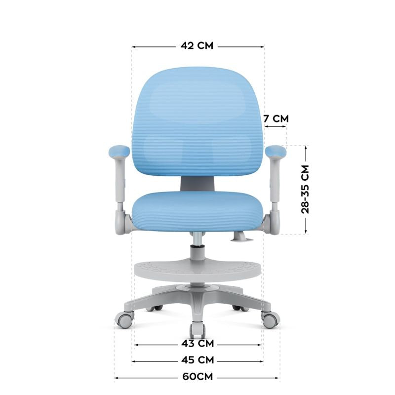 Junior 5.0 Blue Swivel Chair Fotele/Fotele biurowe Your Sports Performance