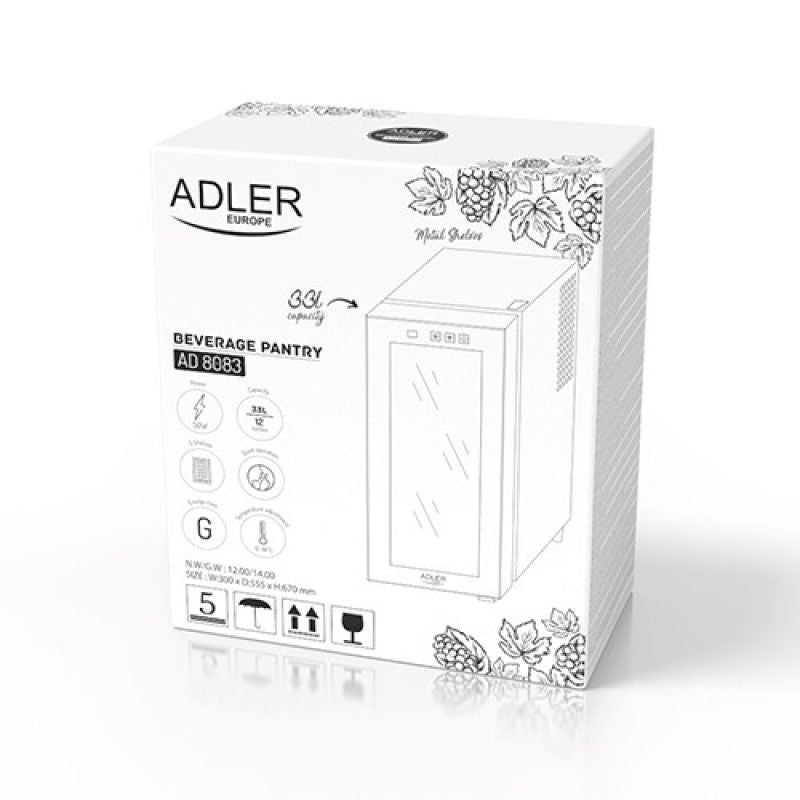 ADLER AD 8083 wine refrigerator AGD - Produkty/Chłodziarki do wina Your Sports Performance