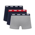 Puma Men's Boxer Shorts 3 Pack Navy Blue, Gray 947130 05