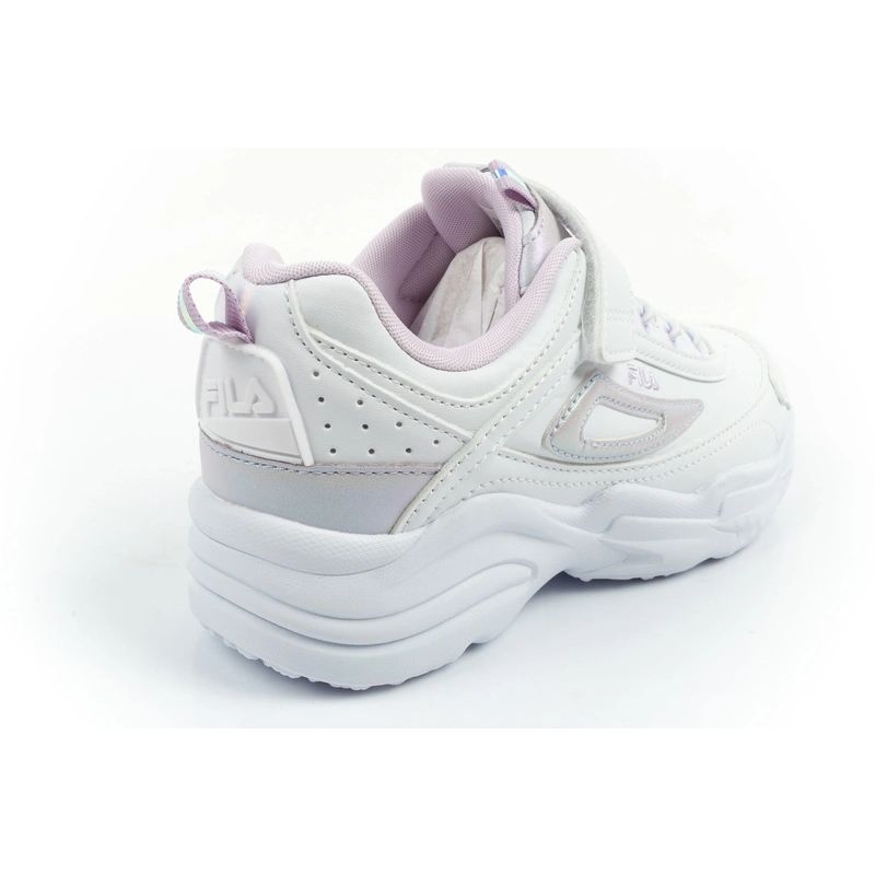 Fila Skye V children's sports shoes for girls with velcro, white