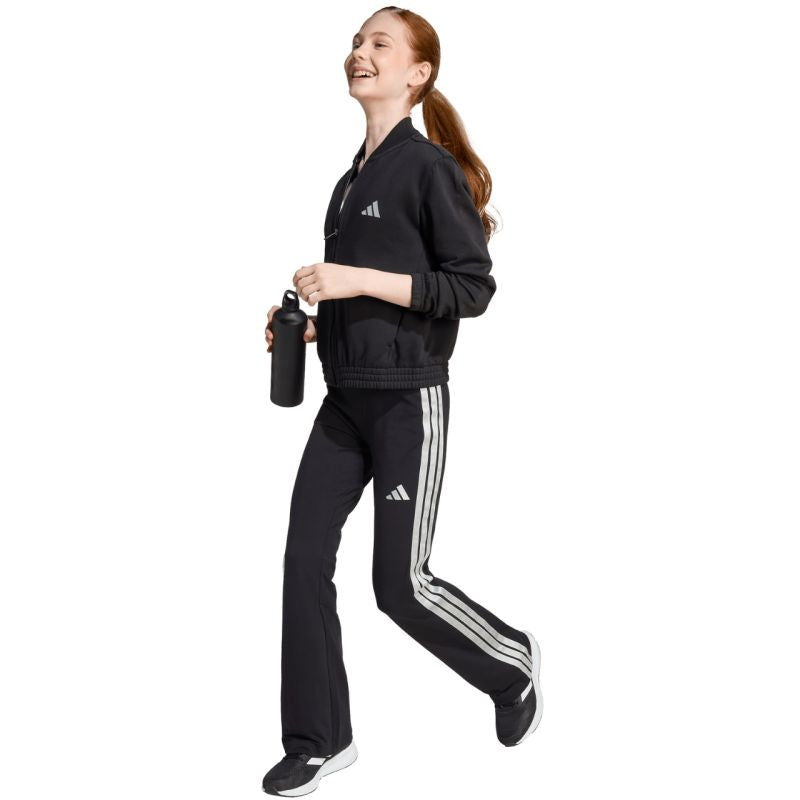 adidas Junior Girls Glam Tracksuit Black JL7474 In preparation Adidas