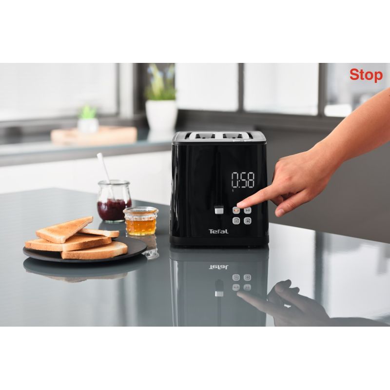 Tefal TT6408 Toaster 2 Slices Black 850 W AGD - Produkty/Tostery Your Sports Performance