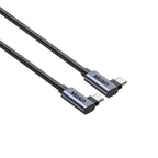 UNITEK USB-C CABLE ANGLED 90°/90° PD 100W M/M 1M Kable i adaptery/Kable USB Your Sports Performance