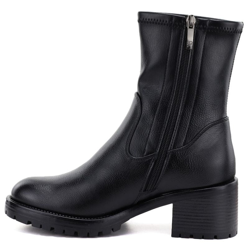 Women's black high-heeled ankle boots Potocki SZ12835