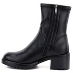 Women's black high-heeled ankle boots Potocki SZ12835