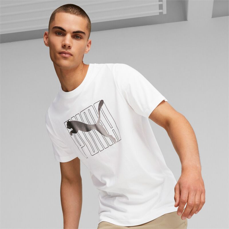 Puma ESS+ LOGO LAB Holiday Tee M 675922 02 Clothing/Lifestyle/T-shirts Puma