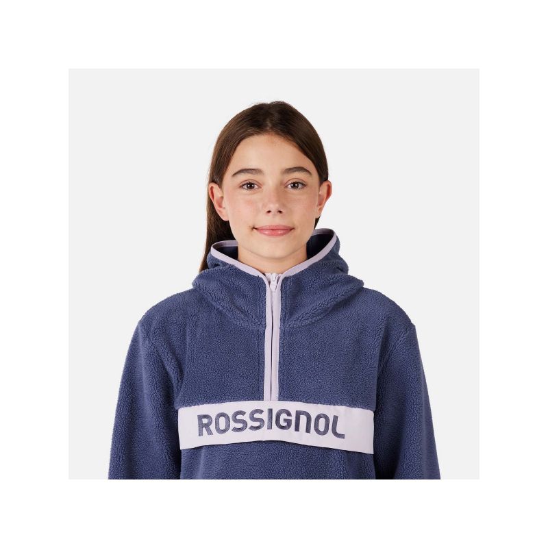 ROSSIGNOL JR ALLTRACK ANORAK FLEECE children's sweatshirt blue