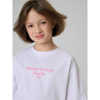 Girls' loose T-shirt with print 4F 4FJRSS26TTSHF3825-10S 4f