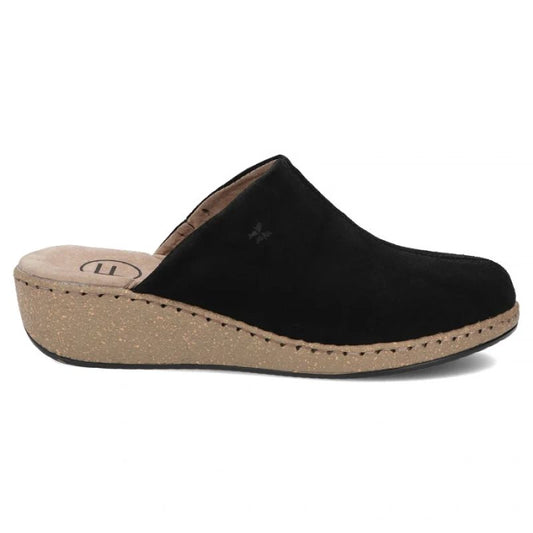 Black leather wedge sandals Filippo DK7567 Filippo