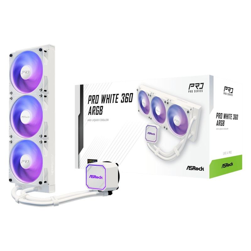 ASRock Pro White 360 ARGB Cooler Chłodzenie/Chłodzenie - zestawy chłodzenia wodnego Your Sports Performance
