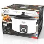 Slow cooker ADLER AD 6413w white AGD - Produkty/Wolnowary Your Sports Performance