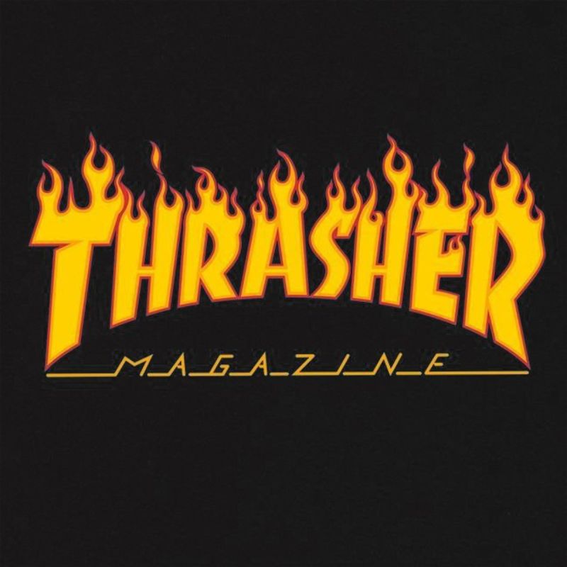 Thrasher Flame Logo T-Shirt Black - 110102/BK Odzież/Odzież na co dzień Your Sports Performance