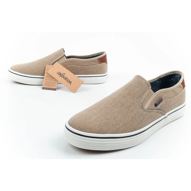 Wrangler Calypso men's sports shoes Slip-On sneakers brown comfortable Wrangler