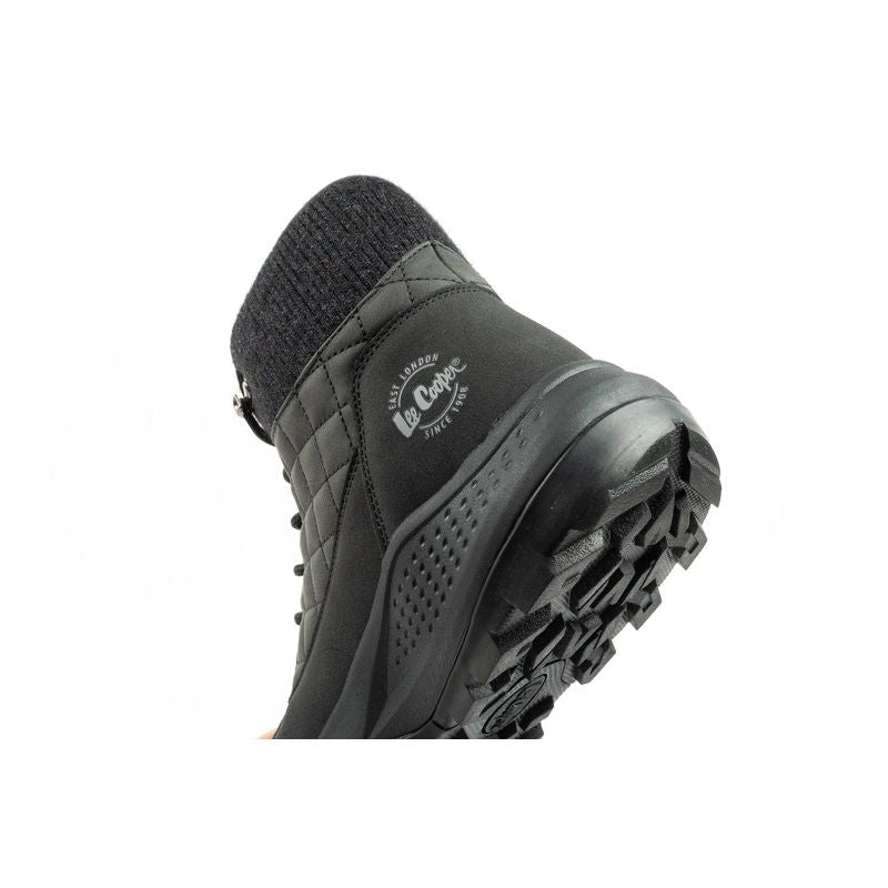 Lee Cooper women's winter hiking sports shoes, insulated, black, eco-leather Lee Cooper