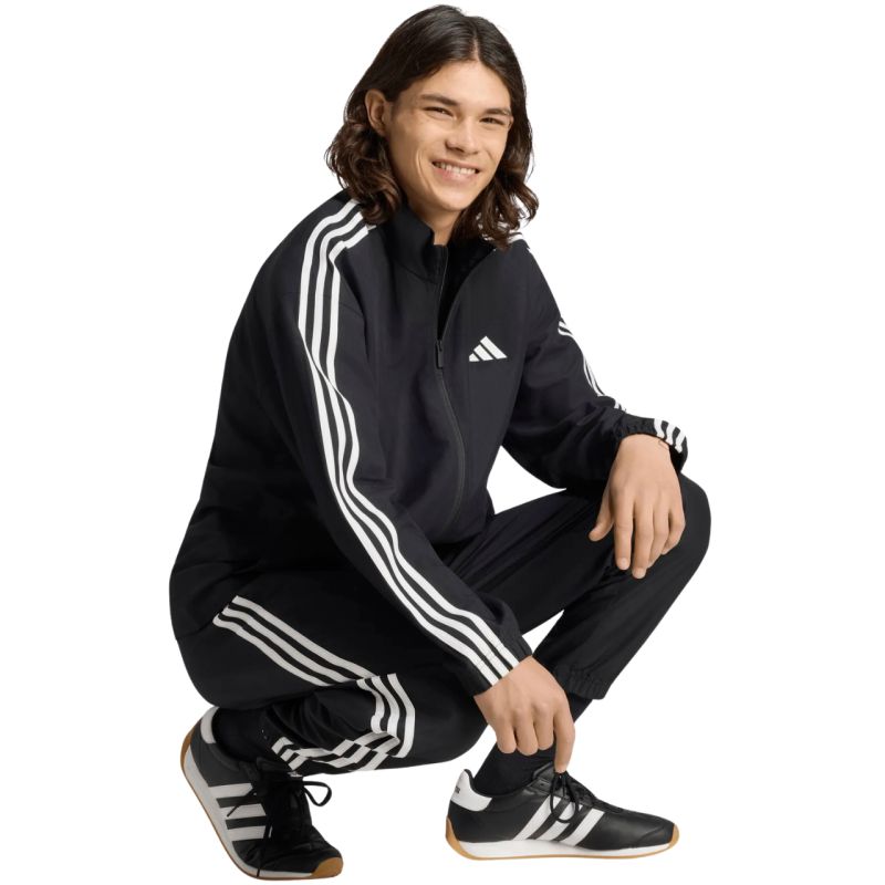 adidas 3-Stripes Woven Men’s Tracksuit Black KY2301