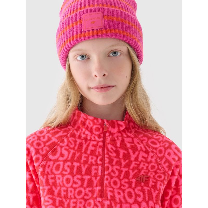 Girls' fleece thermal underwear (top) 4F Junior 4FJWAW24UFLEF051-62A *Kategoria tymczasowa Your Sports Performance