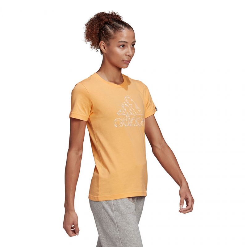 Adidas Outlined Floral Graphic T-Shirt W GL1030 Clothing/Training Adidas