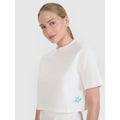 Women's crop top t-shirt 4F 4FWSS25TTSHF1977-11S *Kategoria tymczasowa Your Sports Performance