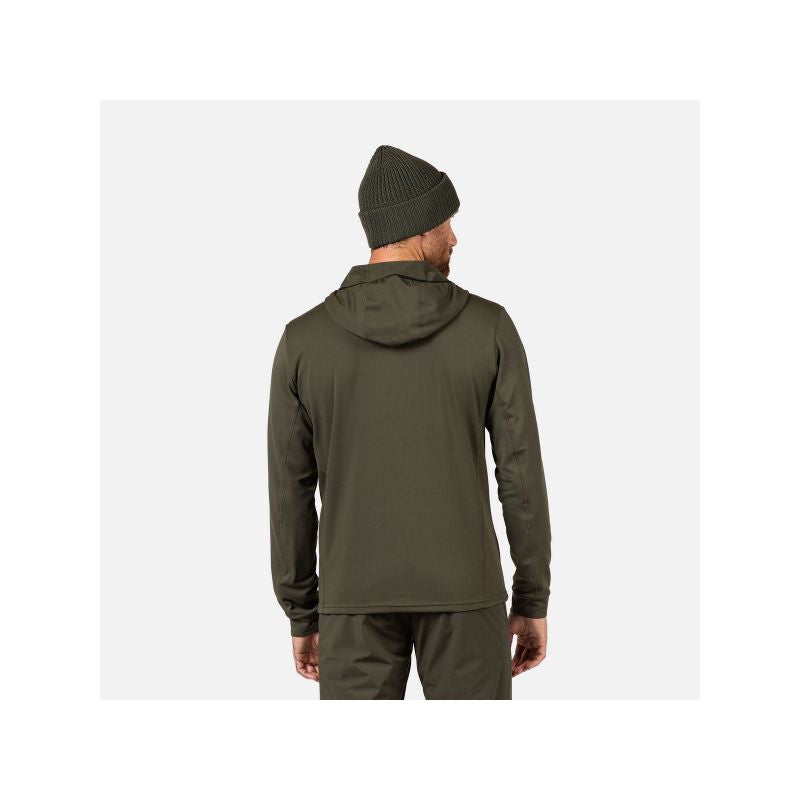 ROSSIGNOL Men's Mid Layer Stretch Hoodie Green