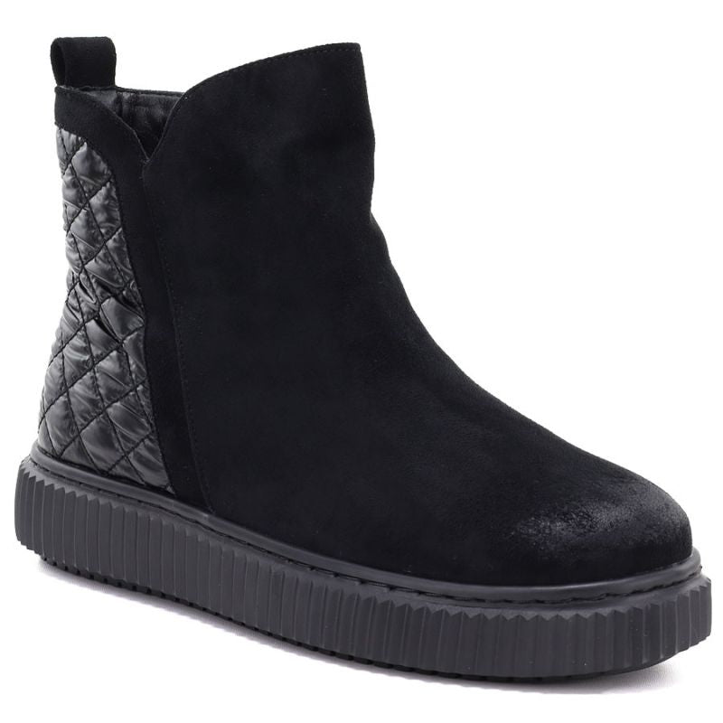 Women's insulated black ankle boots Potocki Z25-JE19365