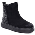 Women's insulated black ankle boots Potocki Z25-JE19365