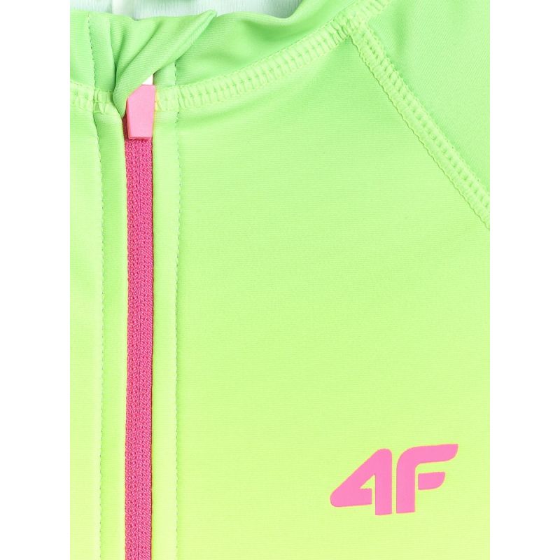 Girls' one-piece swimsuit with UPF50+ filter 4F 4FJRSS26USWSF144-91A