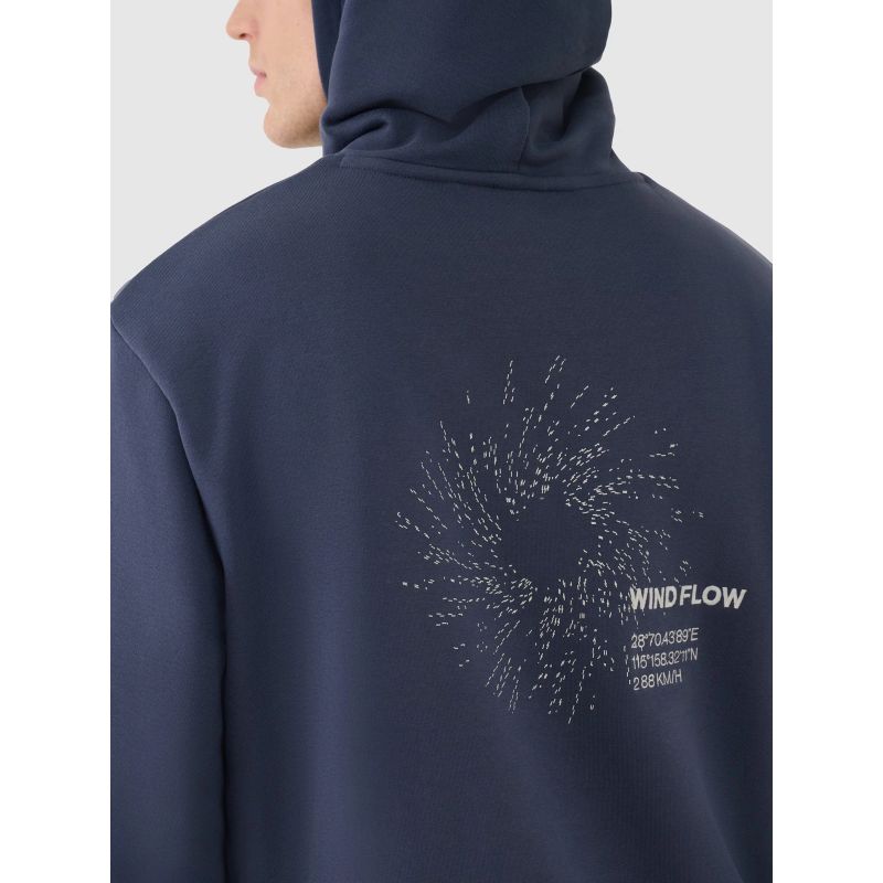Men's sweatshirt with hood, open, 4F 4FWSS25TSWSM1749-22S *Kategoria tymczasowa Your Sports Performance