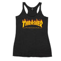 Thrasher Magazine Girl Flame Logo Racerback BLK Women's T-Shirt Odzież/Odzież na co dzień Your Sports Performance