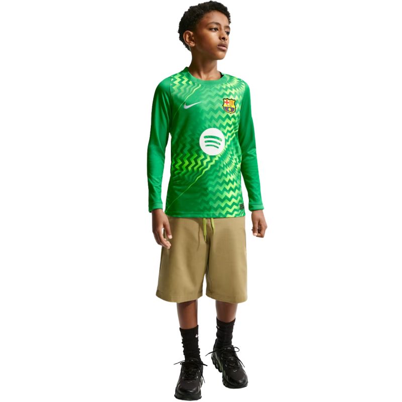 Nike FC Barcelona Stadium Goalkeeper 2026/27 Kids' Jersey Green II3610 324