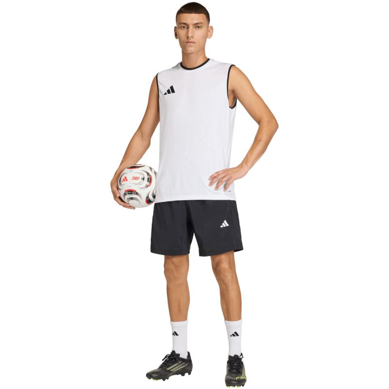 Men's adidas Entrada 26 Sleeveless Jersey White KB3928