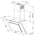 MAAN Vertical Eco Duo Glass hood, black glass front, 60 cm wide. AGD - Produkty/Okapy kuchenne Your Sports Performance