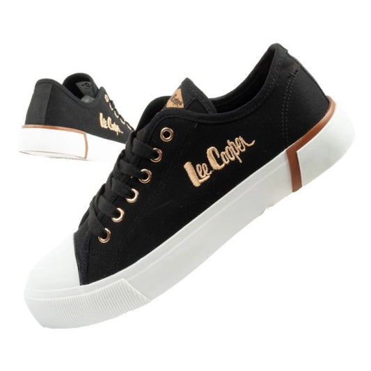 Lee Cooper women's sports shoes fabric sneakers stylish black In preparation Your Sports Performance