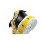 Leomil children's sports shoes Pokemon sneakers lightweight with velcro LED black yellow