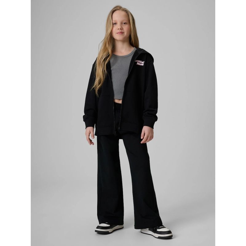 Girls' loose sweatshirt with hood 4F 4FJRSS26TSWSF2902-20S 4f