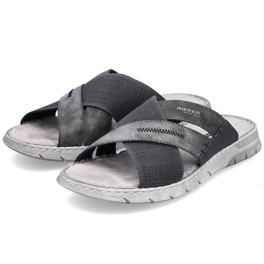Comfortable Rieker M RKR581 gray flip-flops Footwear/Lifestyle/Rieker Your Sports Performance
