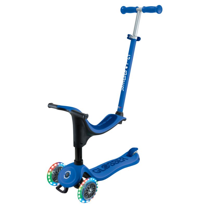 Scooter with seat GO•UP SPORTY LIGHTS (452-600-4 S) Accessories/Skating/Hulajnogi/Traditional/For kids/Globber Your Sports Performance