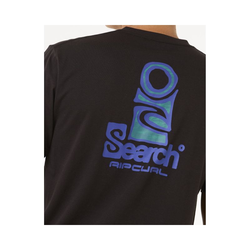 RIP CURL Vaporcool Search Stack Tee Black
