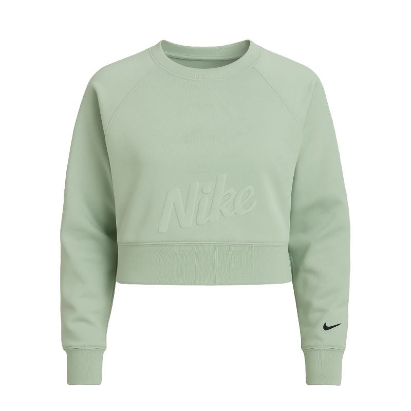 Nike Dri-Fit Fleece Get Fit Lux Crew Sweatshirt Green - CD4308-321