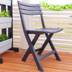 SET OF 4 FOLDABLE PLASTIC CATERING CHAIRS KOMODO ANTHRACITE Home and Garden/Garden Your Sports Performance
