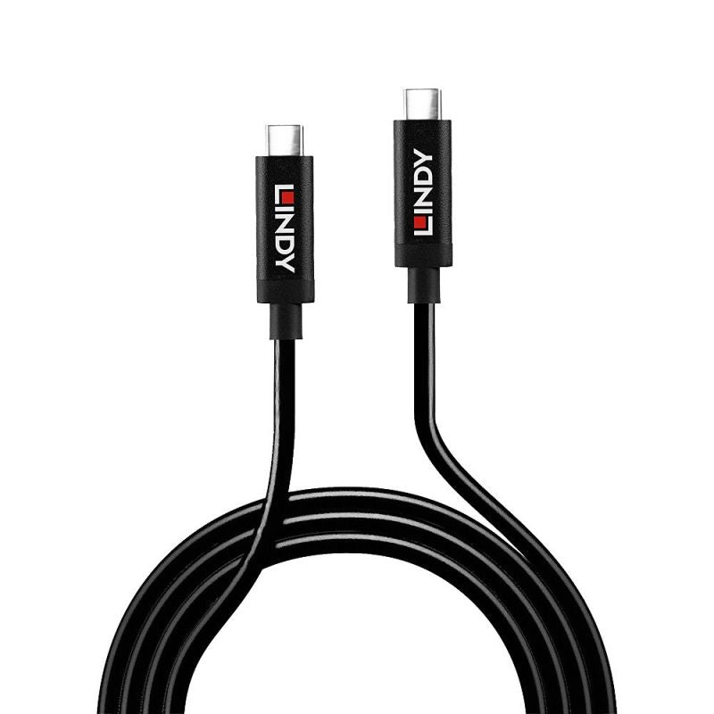 Lindy 43348 USB Cable USB 3.2 Gen 2 (3.1 Gen 2) 3m USB C Black Kable i adaptery/Kable USB Your Sports Performance