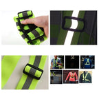 Adjustable reflective harness for running bike - black