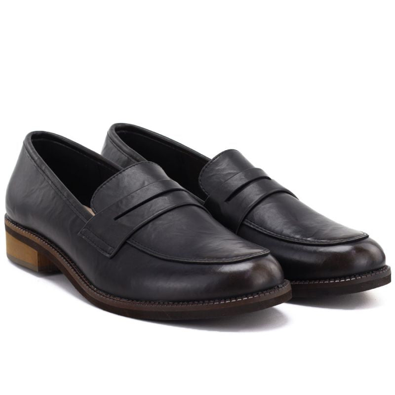 Women's chocolate moccasin shoes Sergio Leone MK-03