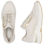Women's beige leather wedge sneakers Rieker N9301-60 To be categorized Your Sports Performance